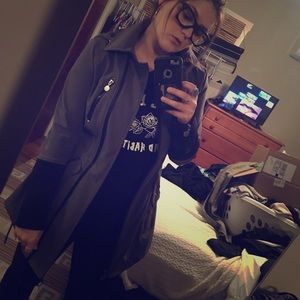 Betsey Johnson rain mid weight jacket